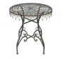 Preview: DanDiBo bistro table antique round folding table Malega 12184 bistro table garden table metal iron table balcony table vintage