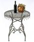 Preview: DanDiBo bistro table antique round folding table Malega 12184 bistro table garden table metal iron table balcony table vintage