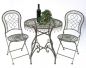 Preview: DanDiBo seating group iron garden antique bistro set Malega bistro table with 2 chairs foldable metal garden table
