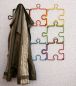 Preview: Designer coat hook "Puzzle" 20 cm coat rack Wall hook Metal hook