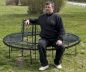 Preview: Round bench XXL D-200 cm metal bench tree bench seat garden bench wrought iron