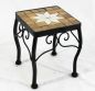 Preview: Blumenhocker Merano Mosaik 12015 Blumenständer 21cm Hocker Eckig Beistelltisch