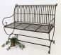 Preview: Bench "Finca" 063 2-Seater made from metal Garden bench Seat Tree bench 102 cm brown