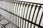 Preview: Bench "Finca" 063-JO 3-Seater made from metal Garden bench Seat Tree bench 153cm brown