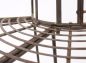 Preview: Bench 121071 Garden bench made from metal 127cm Seat Tree bench round bench Park bench Brown