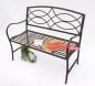 Preview: Bench Garden bench 111185 made from metal Seat Tree bench 2-Seater 109cm Park bench