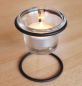 Preview: Teelichthalter 11151A Kerzenhalter H-9cm D-6,5cm Teelicht Windlicht Teelichtglas