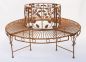 Preview: Round bench metal Bench 100112 Tree bench Seat Garden bench D-140cm H-84cm