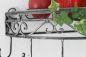 Preview: Wandregal 09919 Wandkonsole 50cm Küchenregal aus Metall Topfhänger Kräuterregal