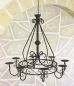Preview: Chandelier 101318 Candle holder D-60cm Sconce Hanging candelabra made from metal