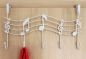 Preview: Door coat rack 131019 Door hook 42 cm Coat rack Coat hook Hook Hook rail / Colour: White