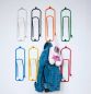 Preview: Designer Kleiderhaken "Büroklammer" 1 Stk. Garderobe Wandhaken Haken 32