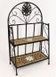Preview: Regal Mosaik Merano 12006 Bücherregal 80cm aus Metall Schmiedeeisen Badregal