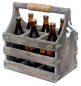 Preview: DanDiBo Wooden beer carrier with opener 93860 Bottle carrier Bottle opener Bottle basket Men's handbag Gifts for men