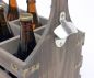 Preview: DanDiBo Wooden beer carrier with opener 93860 Bottle carrier Bottle opener Bottle basket Men's handbag Gifts for men