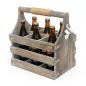 Preview: DanDiBo Wooden beer carrier with opener 93860 Bottle carrier Bottle opener Bottle basket Men's handbag Gifts for men