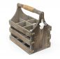 Preview: DanDiBo Wooden beer carrier with opener 93860 Bottle carrier Bottle opener Bottle basket Men's handbag Gifts for men