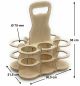 Preview: DanDiBo wooden beer carrier 6 bottles bottle carrier 96143 bottle basket men's handbag beer