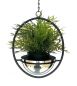 Preview: DanDiBo hanging basket indoor metal wall hanging plants 43 cm 96087 S with pot silver plant hanger flower hanger pot hanger flowers flower pot hanger hanging pot