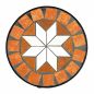 Preview: Blumenhocker Merano 46cm Mosaik 12011 Blumenständer Hocker Rund Beistelltisch