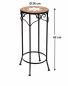 Preview: Blumenhocker Merano 62cm Mosaik 12011 Blumenständer Hocker Rund Beistelltisch