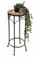 Preview: Blumenhocker Merano 62cm Mosaik 12011 Blumenständer Hocker Rund Beistelltisch