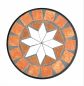 Preview: DanDiBo Flower Stool Mosaic Round 20 cm Flower Stand 12014 Side Table Plant Stand Mosaic Table Small