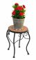 Preview: Blumenhocker Merano Mosaik 12014 Blumenständer 27cm Hocker Rund Beistelltisch