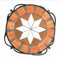 Preview: Blumenhocker Merano Mosaik 12014 Blumenständer 27cm Hocker Rund Beistelltisch