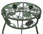 Preview: Blumenhocker Metall Grün Rund 60 cm Blumenständer 96008 M Blumensäule Antik Pflanzenständer Pflanzenhocker Vintage