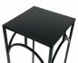 Preview: DanDiBo Blumenhocker Metall Schwarz Eckig 50 cm Blumenständer 96132 S Beistelltisch Blumensäule Modern Pflanzenständer Pflanzenhocker