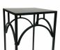 Preview: DanDiBo Blumenhocker Metall Schwarz Eckig 60 cm Blumenständer 96132 M Beistelltisch Blumensäule Modern Pflanzenständer Pflanzenhocker