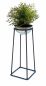 Preview: DanDiBo Flower Stool Metal with Pot Black Silver 43.5 cm Flower Stand 96078 S Flower Column Modern Plant Stand Plant Stool