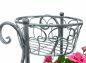 Preview: DanDiBo Blumentreppe Metall Grau 75 cm Blumenständer mit 3 Ablagen 96011 Blumensäule Pflanzenständer Pflanzensäule Blumenhocker