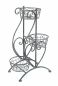 Preview: DanDiBo Blumentreppe Metall Grau 75 cm Blumenständer mit 3 Ablagen 96011 Blumensäule Pflanzenständer Pflanzensäule Blumenhocker