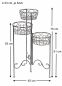 Preview: DanDiBo Blumentreppe Metall Rund 75 cm Blumenständer mit 3 Körbe 96012 Blumenständer Blumensäule Pflanzenständer