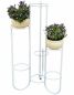 Preview: DanDiBo Flower Stairs Metal White 93922 Plant Stairs 101 cm Flower Shelf Plant Stand Flower Stand