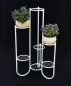 Preview: DanDiBo Flower Stairs Metal White 93922 Plant Stairs 101 cm Flower Shelf Plant Stand Flower Stand