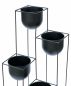 Preview: DanDiBo Flower Staircase Metal Black 90 cm Plant Staircase with Pot Indoor Flower Stand 210015 Flower Column Modern Plant Stand Flower Stool