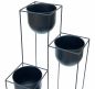 Preview: DanDiBo Flower Staircase Metal Black 90 cm Plant Staircase with Pot Indoor Flower Stand 210015 Flower Column Modern Plant Stand Flower Stool