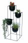Preview: DanDiBo Flower Staircase Metal Black 90 cm Plant Staircase with Pot Indoor Flower Stand 210015 Flower Column Modern Plant Stand Flower Stool