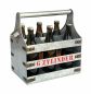 Preview: DanDiBo beer carrier metal with opener bottle carrier 6 cylinder V6 96402 bottle carrier bottle opener bottle basket men's handbag men's gifts