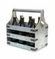 Preview: DanDiBo Beer carrier metal with opener 96403 Bottle carrier 6 bottles Bottle opener Bottle basket Men's handbag Gifts for men