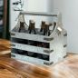 Preview: DanDiBo Beer carrier metal with opener 96403 Bottle carrier 6 bottles Bottle opener Bottle basket Men's handbag Gifts for men