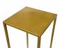 Preview: DanDiBo Blumenhocker Metall Gold Eckig 100 cm Blumenständer Beistelltisch 96570 Blumensäule Modern Pflanzenständer Pflanzenhocker