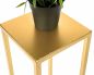 Preview: DanDiBo Flower Stool Metal Gold Angular 50 cm Flower Stand Side Table 96506 S Flower Column Modern Plant Stand Plant Stool