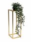 Preview: DanDiBo Flower Stool Metal Gold Angular 50 cm Flower Stand Side Table 96506 S Flower Column Modern Plant Stand Plant Stool