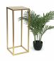 Preview: DanDiBo Flower Stool Metal Gold Angular 60 cm Flower Stand Side Table 96506 M Flower Column Modern Plant Stand Plant Stool