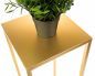 Preview: DanDiBo Flower Stool Metal Gold Angular 60 cm Flower Stand Side Table 96506 M Flower Column Modern Plant Stand Plant Stool