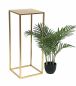 Preview: DanDiBo Flower Stool Metal Gold Angular 70 cm Flower Stand Side Table 96506 L Flower Column Modern Plant Stand Plant Stool
